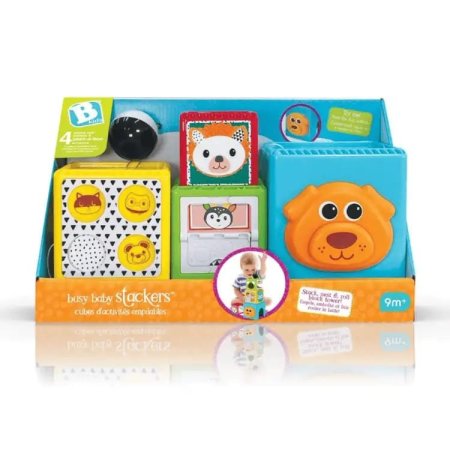 🧩 مكعبات الأنشطة والتكديس Busy Baby Stackers